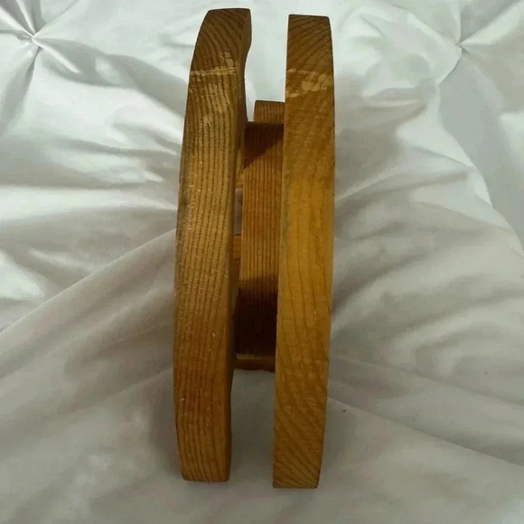 Vintage Handmade Wooden Rocking Horse Nursery Cottage Decor - Picture 7 of 11